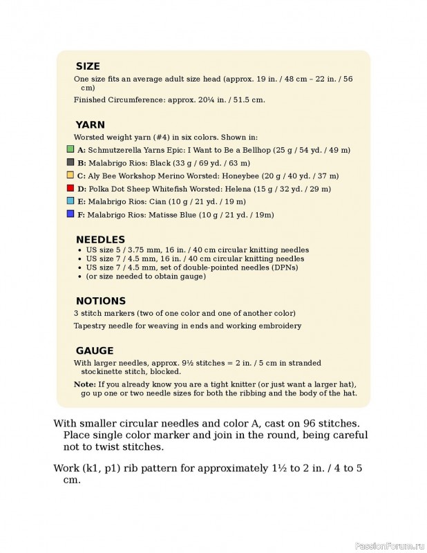 Вязаные проекты в книге «Knitting the U.S.A.». Часть 2