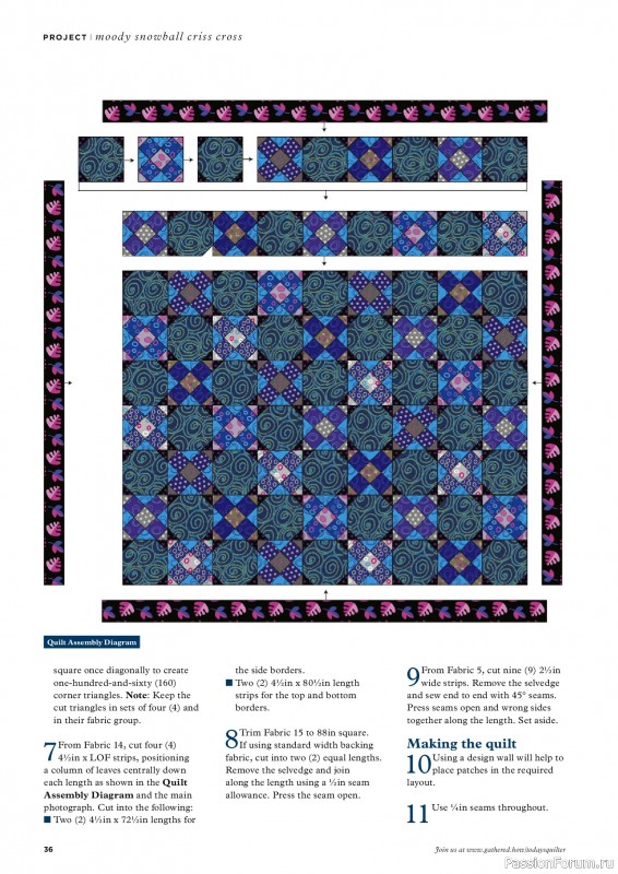 Коллекция проектов для рукодельниц в журнале «Todays Quilter №132 2025»