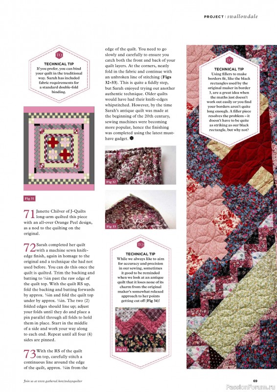 Коллекция проектов для рукодельниц в журнале «Todays Quilter №135 2025»