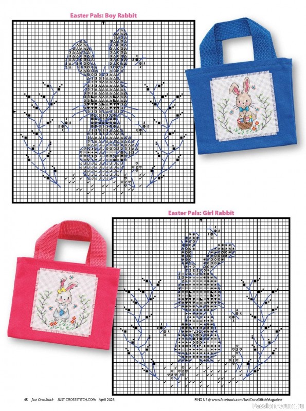 Коллекция вышивки в журнале «Just CrossStitch Vol.41 №2 2023»