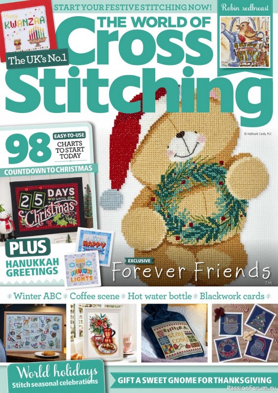Коллекция вышивки в журнале «The World of Cross Stitching №325 2022»