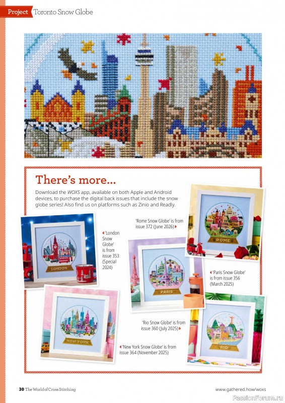 Коллекция вышивки в журнале &laquo;The World of Cross Stitching №377 2026&raquo;