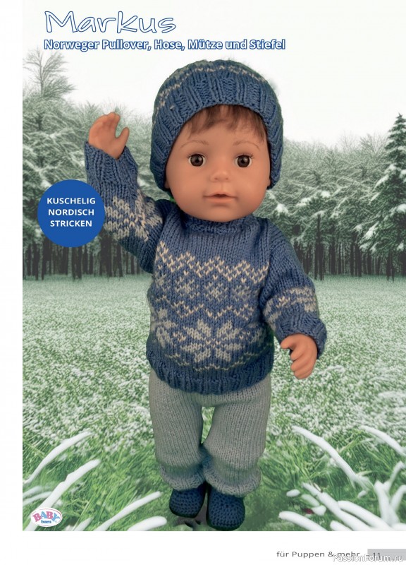 Вязаные модели для детей в журнале «Andrea Kreativ №4 2025»