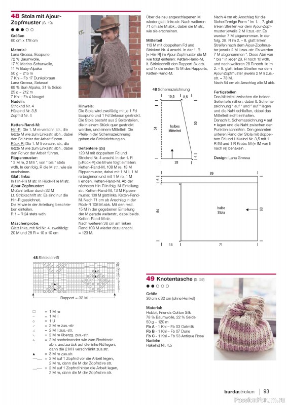 Вязаные модели в журнале «Burda Stricken №2 2025»