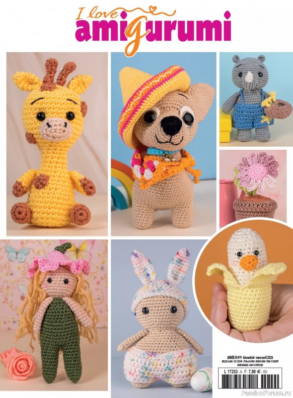 Вязаные проекты крючком в журнале «I Love Amigurumi №9 2026»