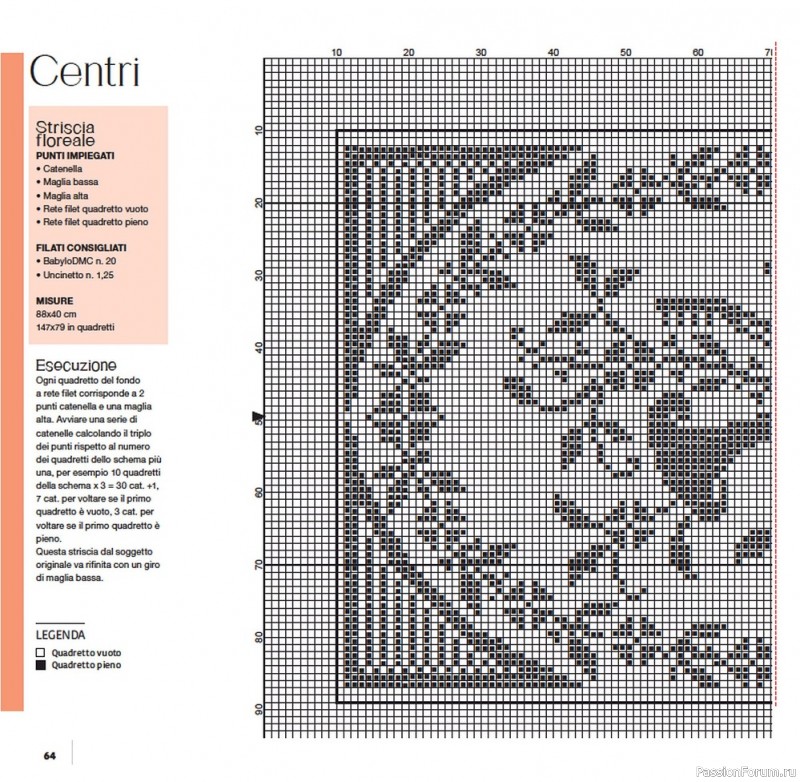 Вязаные проекты крючком в журнале «Uncinetto Manuale Filet №6 2022»