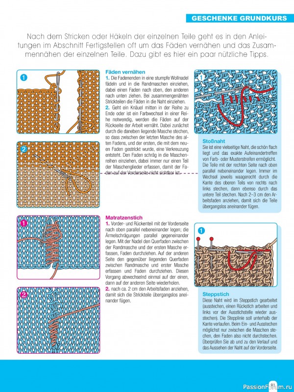 Вязаные проекты спицами в журнале «Hundert Seiten voller Ideen №4 2025»