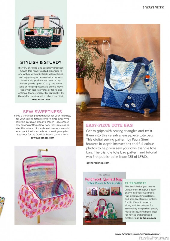 Коллекция проектов для рукодельниц в журнале «Love Patchwork & Quilting №156 2025»