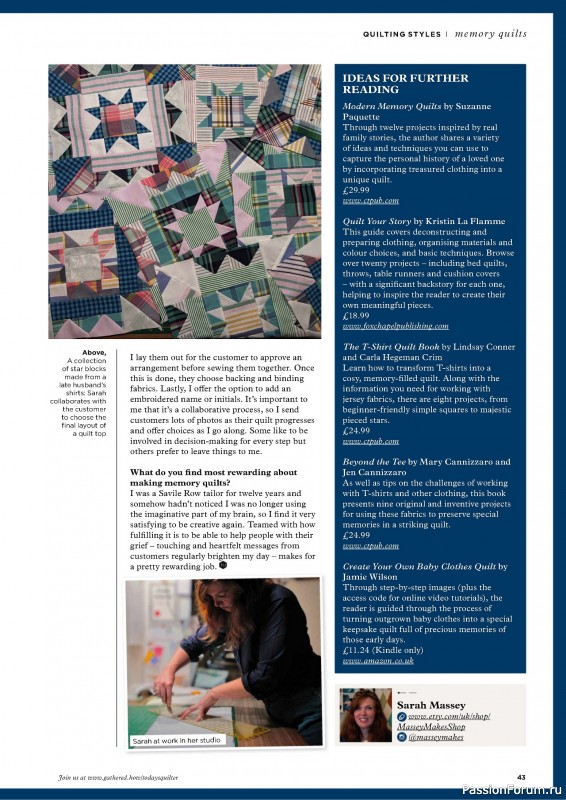 Коллекция проектов для рукодельниц в журнале «Todays Quilter №122 2024»