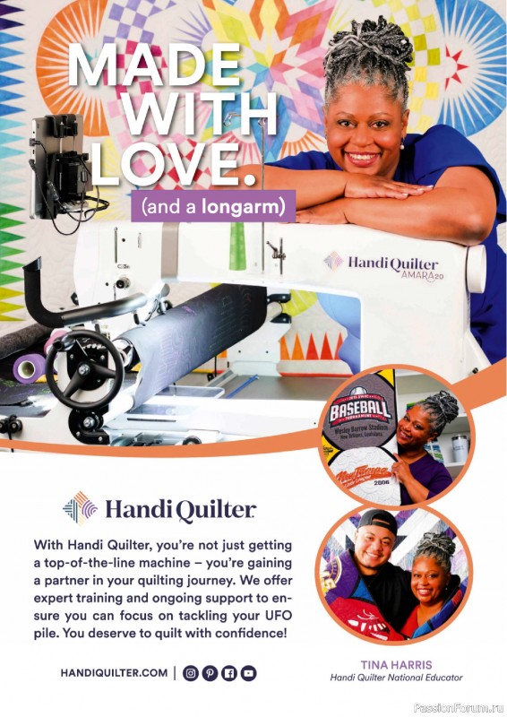 Коллекция проектов для рукодельниц в журнале «Todays Quilter №128 2025»