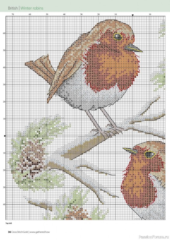 Коллекция вышивки в журнале «Cross Stitch Gold - Birds Collection 2024»