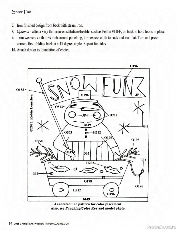 Коллекция вышивки в журнале «Punch Needle & Primitive Stitcher - Winter 2025»