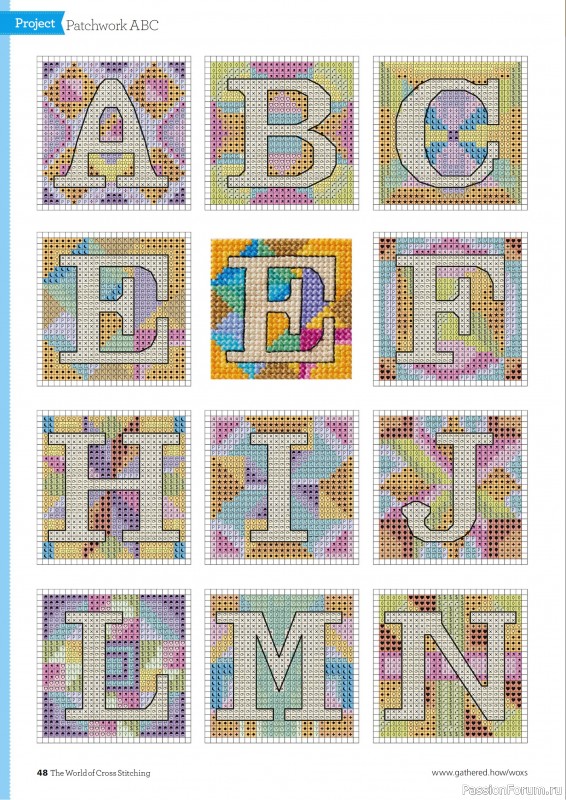 Коллекция вышивки в журнале «The World of Cross Stitching №363 2025»