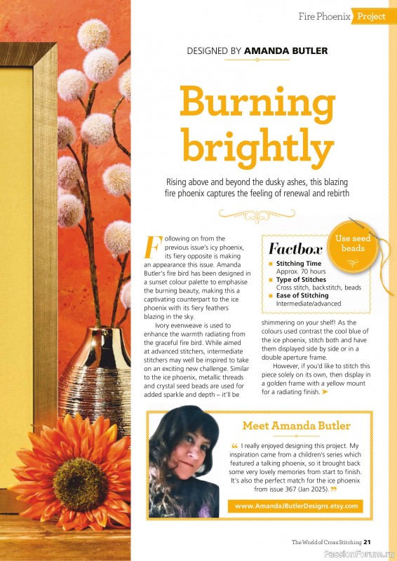 Коллекция вышивки в журнале &laquo;The World of Cross Stitching №368 2025&raquo;