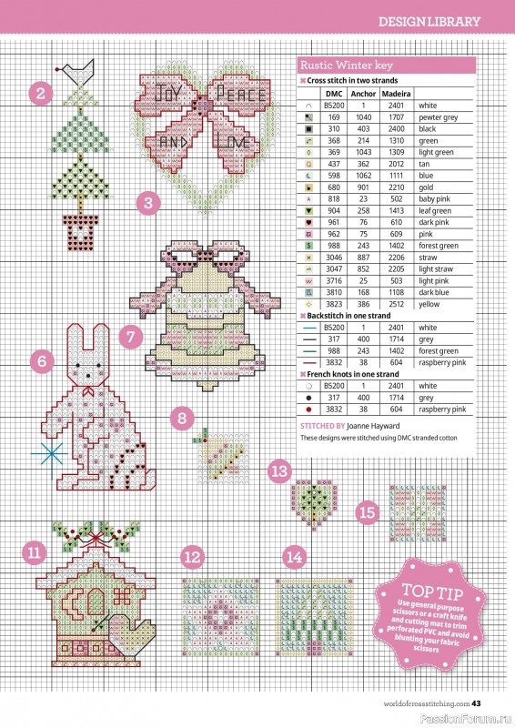 Коллекция вышивки в журнале «The World of Cross Stitching №378 2026»