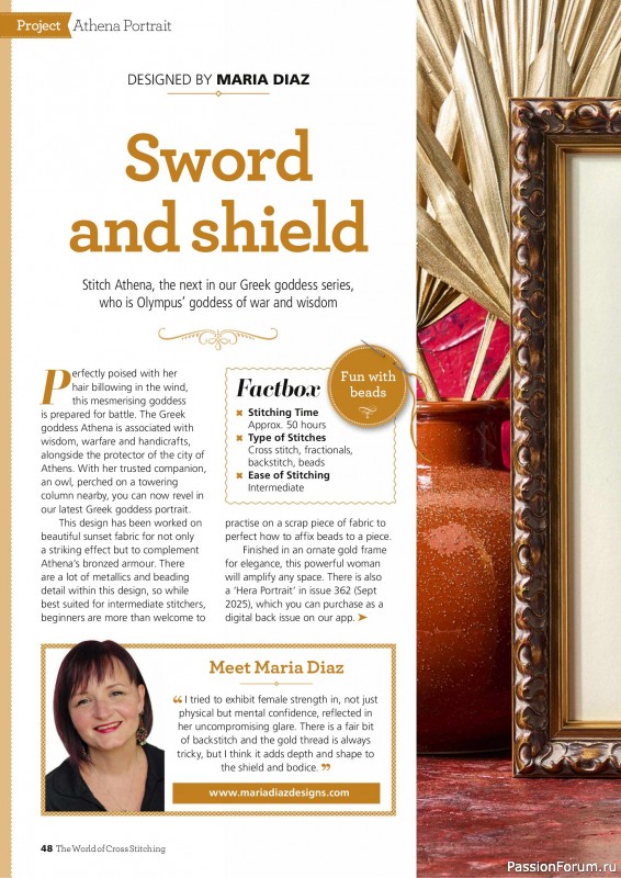 Коллекция вышивки в журнале «The World of Cross Stitching Special №366 2025»