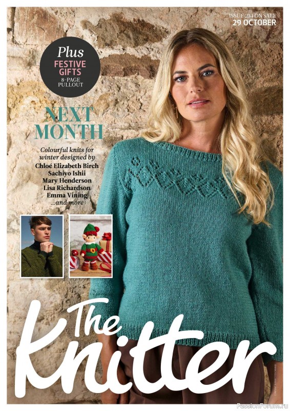 Вязаные проекты спицами в журнале «The Knitter №232 2026»