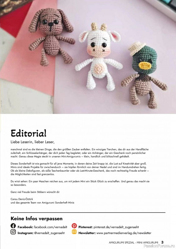 Вязаные проекты в журнале «Amigurumi Spezial - Mini №2 2025»