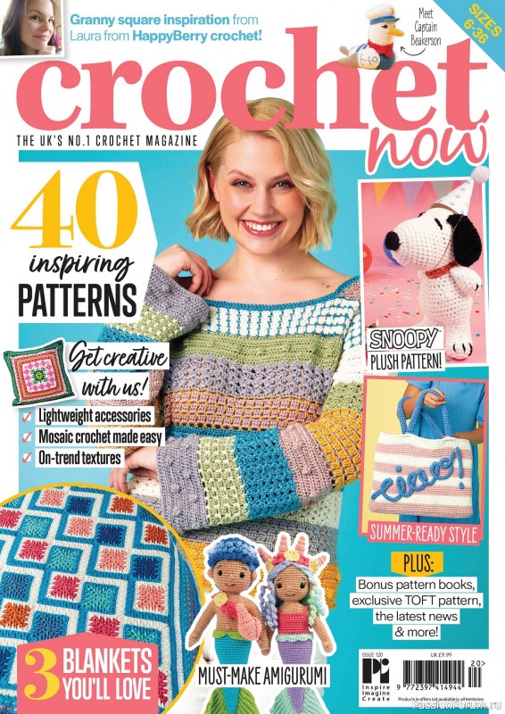 Вязаные проекты крючком в журнале «Crochet Now №120 2025»