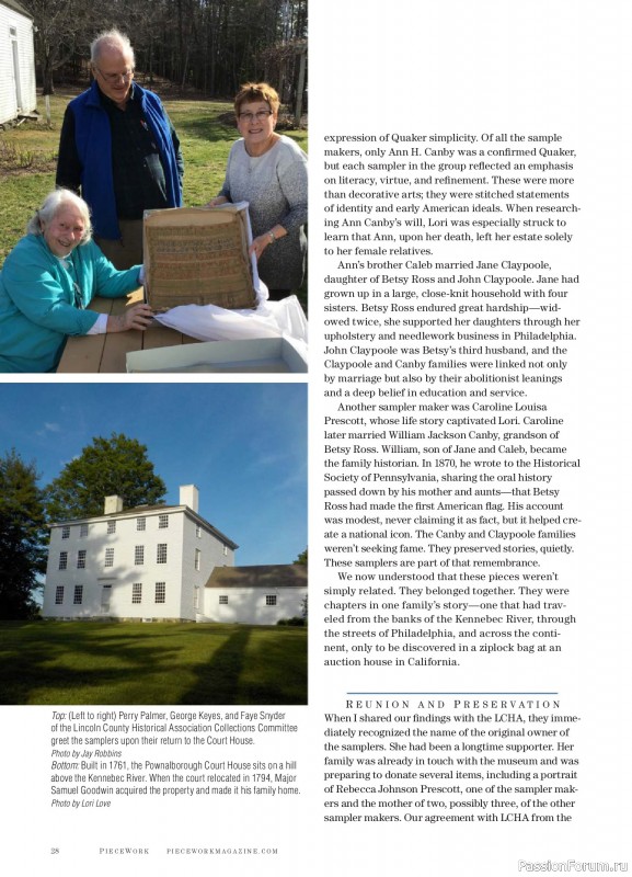 Коллекция проектов для рукодельниц в журнале &laquo;PieceWork - Spring 2025&raquo;