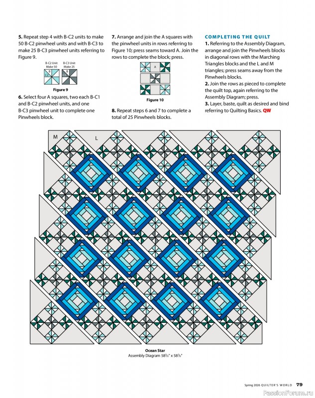 Коллекция проектов для рукодельниц в журнале «Quilter's World - Spring 2026»