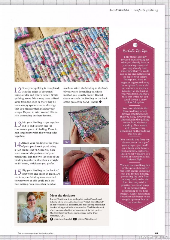 Коллекция проектов для рукодельниц в журнале «Todays Quilter №126 2025»