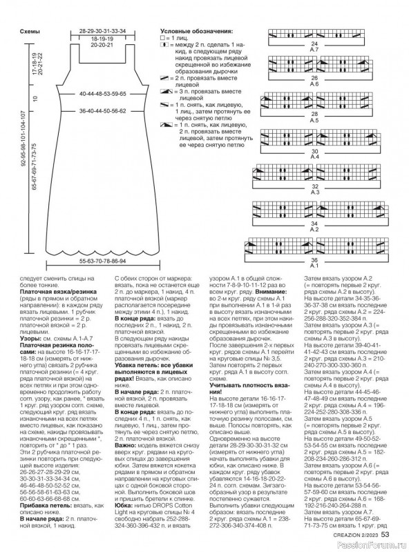 Вязаные модели спицами в журнале «Creazion №2 2023»