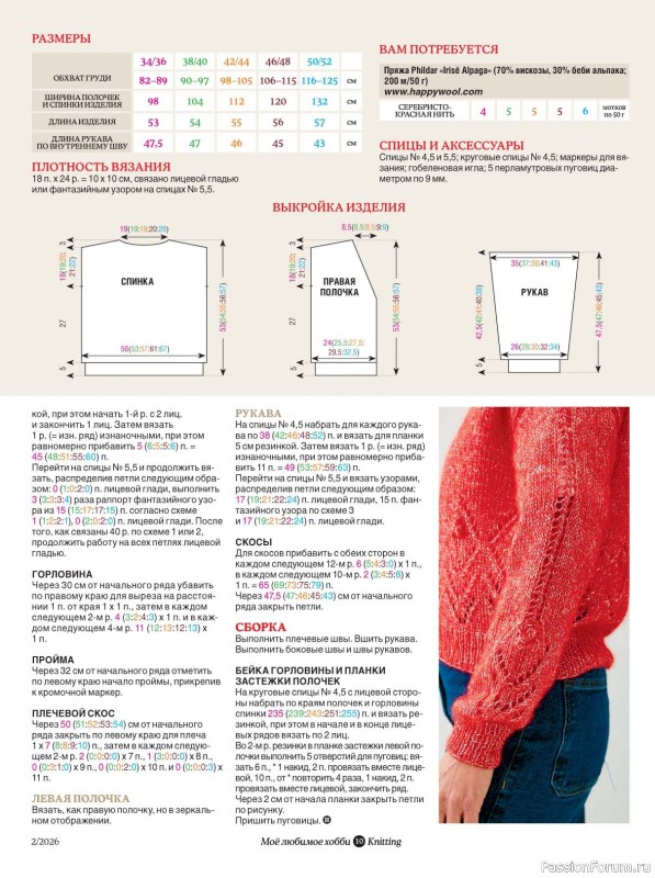 Вязаные модели в журнале &laquo;Knitting. Вязание №2 2026&raquo;
