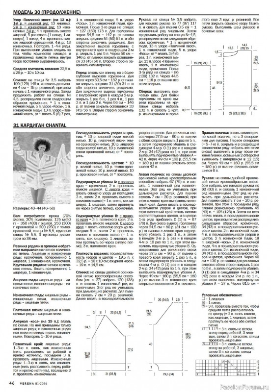 Вязаные модели в журнале «Verena №1 2026»