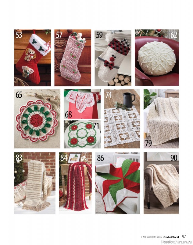 Вязаные проекты крючком в журнале &laquo;Crochet World Specials - Late Autumn 2026&raquo;