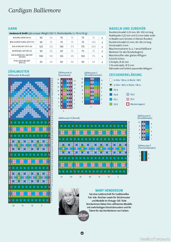 Вязаные проекты спицами в журнале «The Knitter №79 2025 Germany»