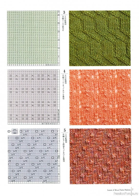 Вязаные проекты в книге «Fun of Color Patterns 200».
