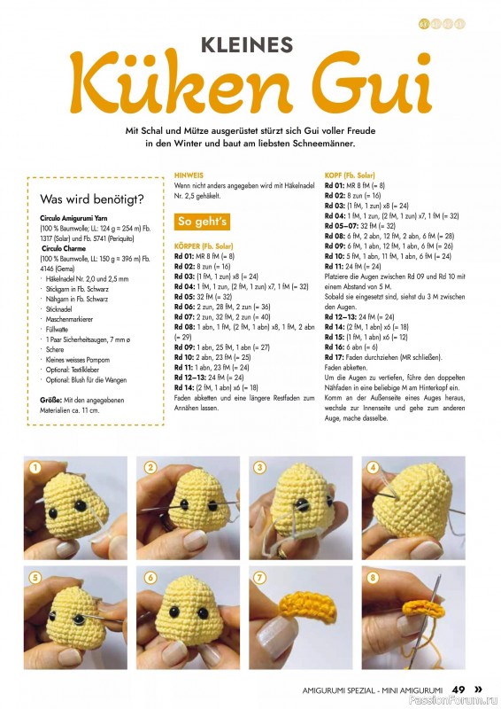 Вязаные проекты в журнале «Amigurumi Spezial - Mini №2 2025»