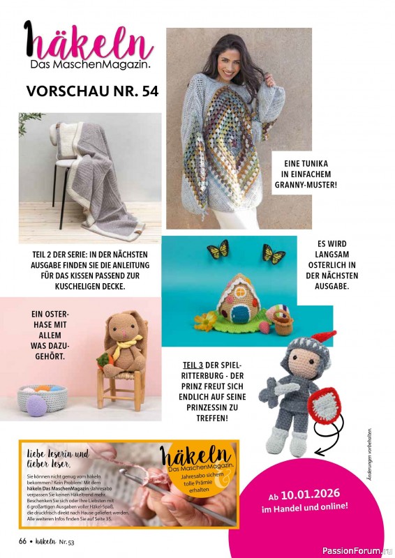 Вязаные проекты в журнале «Hakeln das Maschen Magazin №53 2025»