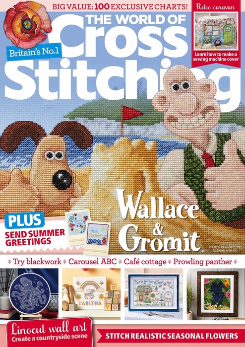 Коллекция вышивки в журнале «The World of Cross Stitching №321 2022»