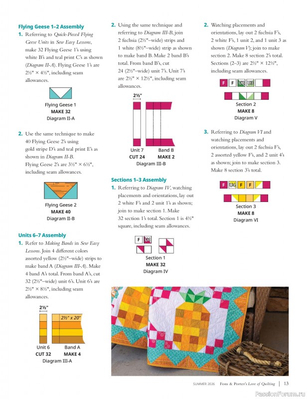 Коллекция проектов для рукодельниц в журнале «Love of Quilting - Summer 2026»