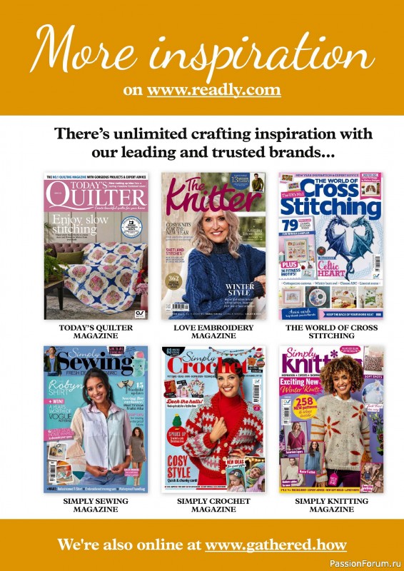 Коллекция проектов для рукодельниц в журнале «Mollie Makes - Mindful Crafting 2025»