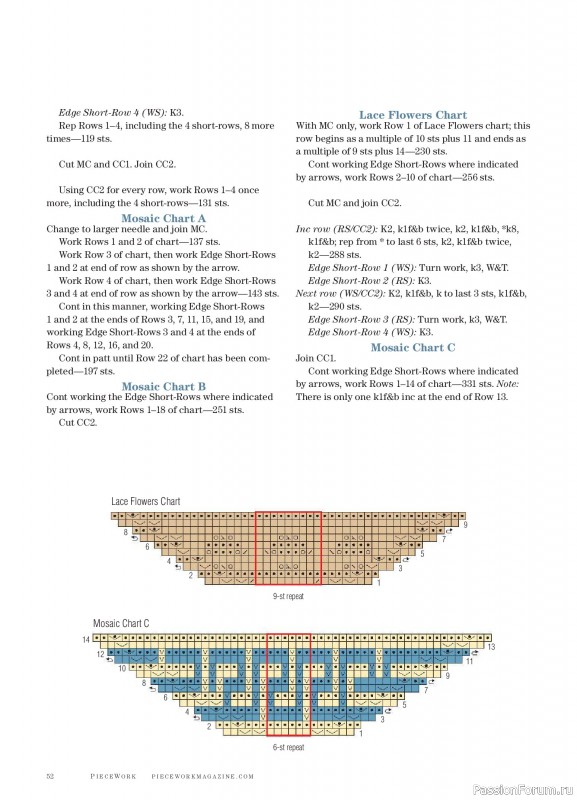 Коллекция проектов для рукодельниц в журнале «PieceWork - Summer 2025»