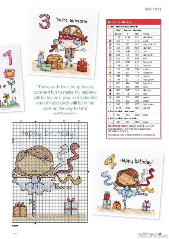 Коллекция вышивки в журнале «Cross Stitch Favourites - Celebrations 2024»