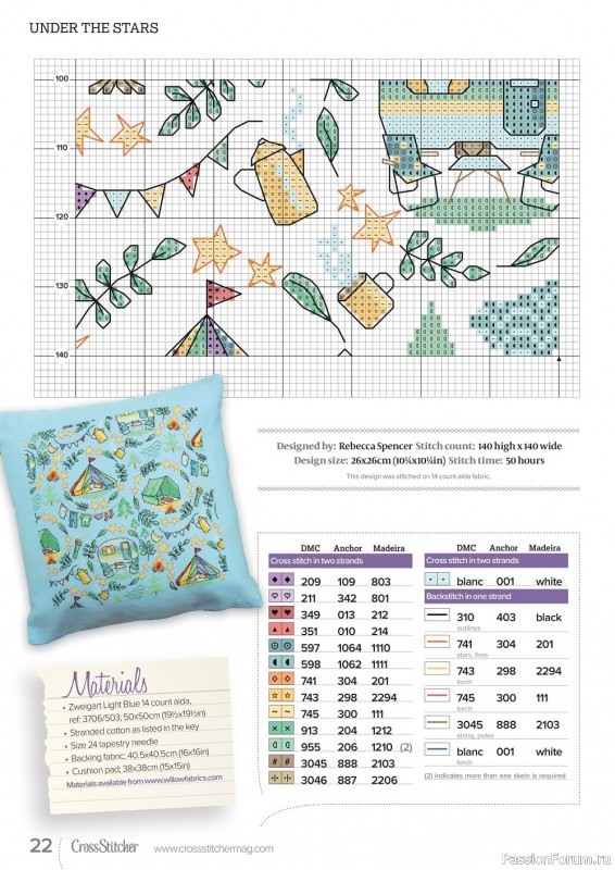 Коллекция вышивки в журнале «CrossStitcher №384 2022»