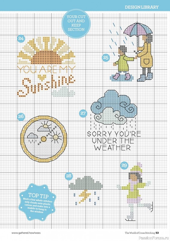 Коллекция вышивки в журнале «The World of Cross Stitching №322 2022»