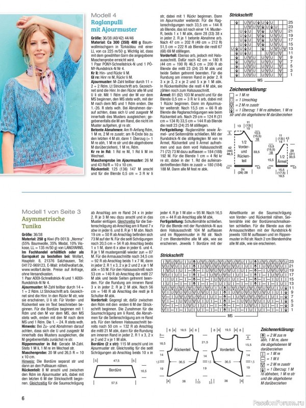 Вязаные модели в журнале «Meine Strickmode - Sommermaschen MS081 2022»