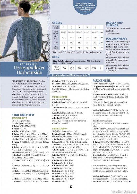 Вязаные проекты спицами в журнале «The Knitter №78 2025 Germany»