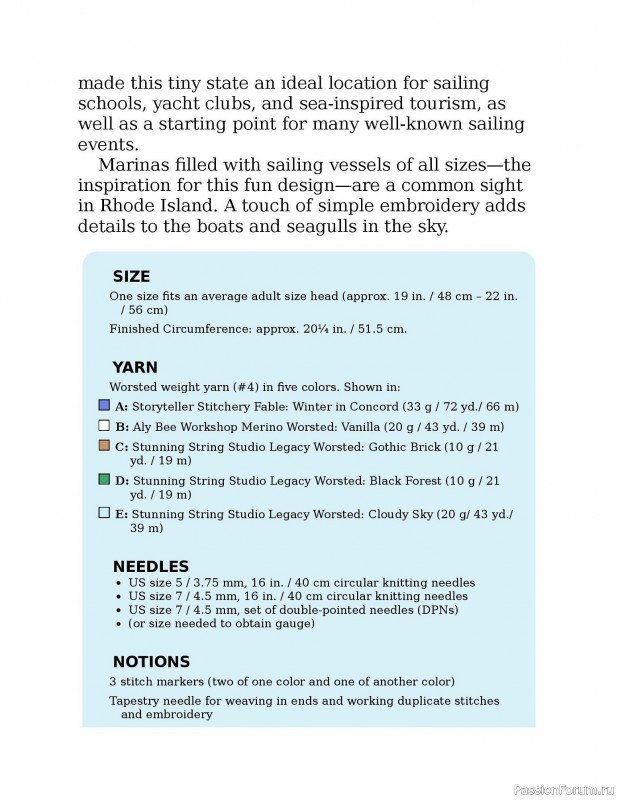 Вязаные проекты в книге «Knitting the U.S.A.». Часть 1