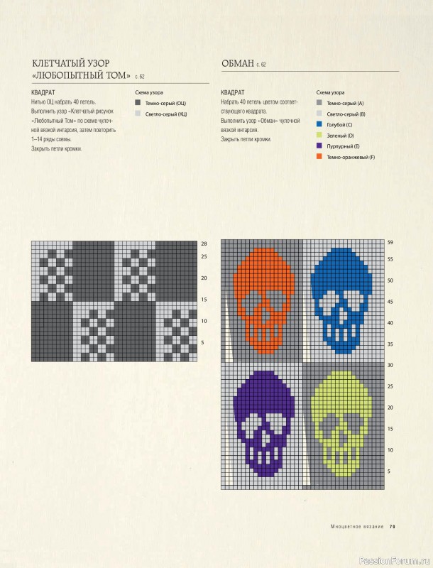 Вязаные проекты в книге &laquo;Модульное вязание на спицах&raquo;.