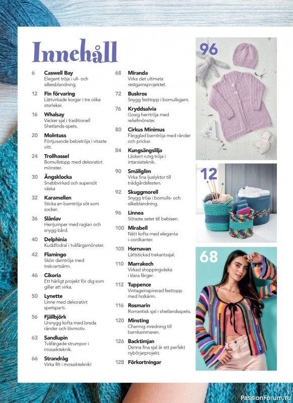 Вязаные проекты в журнале &laquo;Inspirerande handarbete - April 2026&raquo;