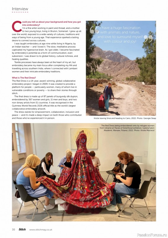 Коллекция проектов для рукодельниц в журнале «Stitch Magazine №158 2025»