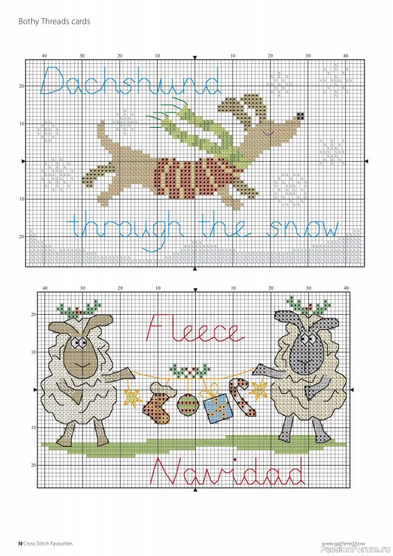 Коллекция вышивки в журнале «Cross Stitch Favourites - Christmas 2024»