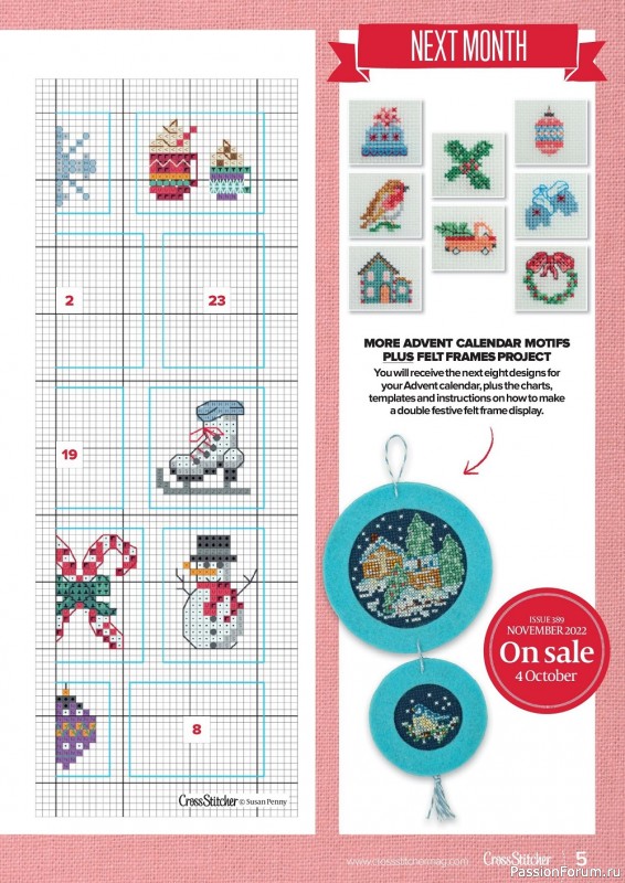 Коллекция вышивки в журнале «CrossStitcher №388 2022»