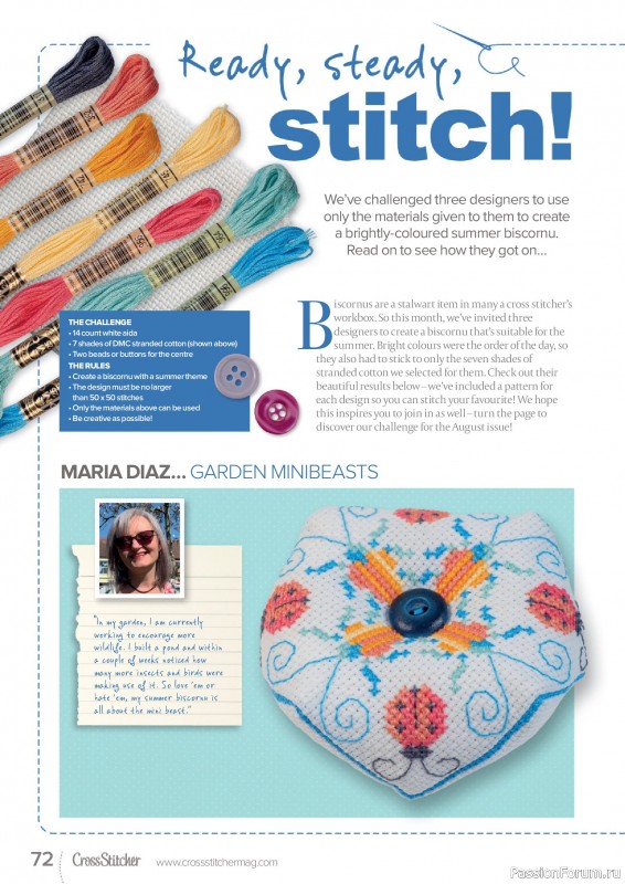 Коллекция вышивки в журнале «CrossStitcher №423 2025»